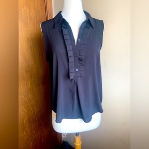 Black sleeveless top